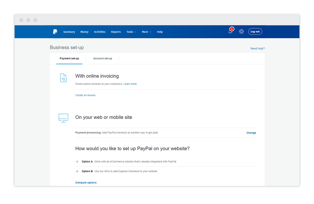 Payment Setup