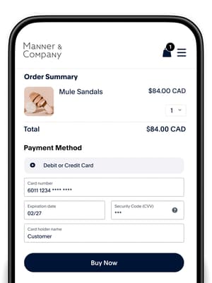 Woman tapping her phone to pay